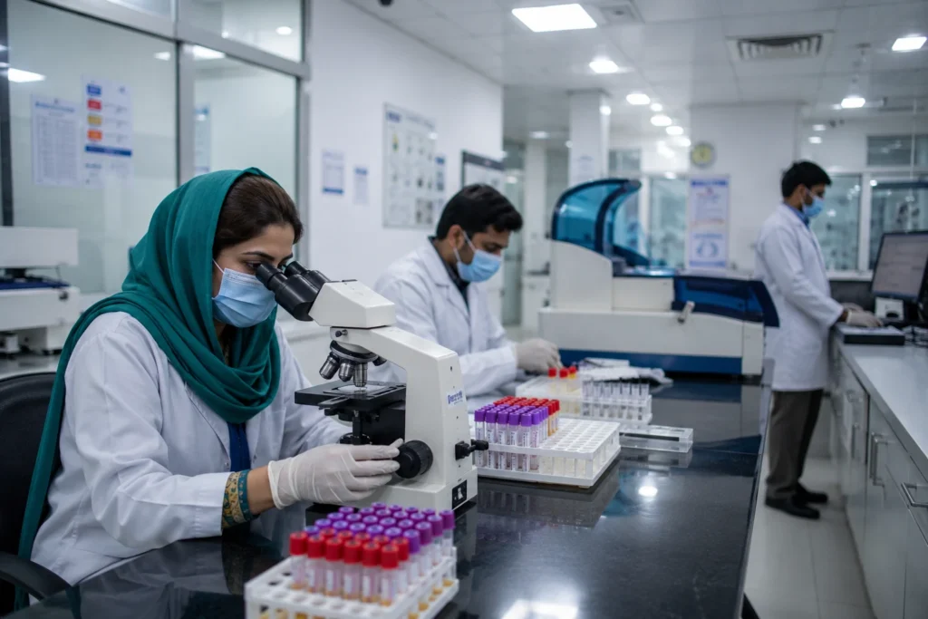 KCIH's diagnostic lab in Rawalpindi offers fast, accurate pediatric diagnostic services
